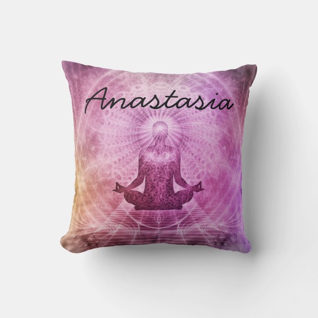 Amazing Purple Yoga Cushion (Front)