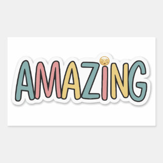 Amazing Rectangular Sticker