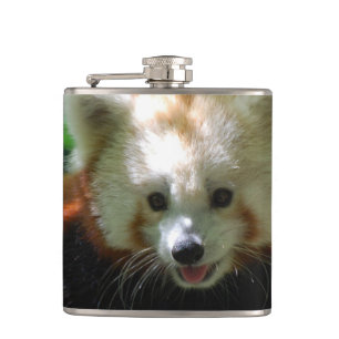 Amazing Red Panda Hip Flask