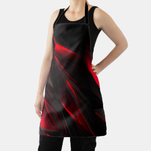 Amazing Red to the Point Abstract Design  Apron