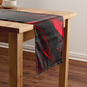 Amazing Red to the Point Abstract Design  Medium Table Runner