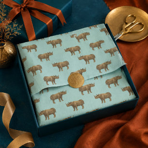 Amazing Rhinoceros Safari Tissue Paper