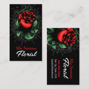 Amazing Rose Florist Business Card