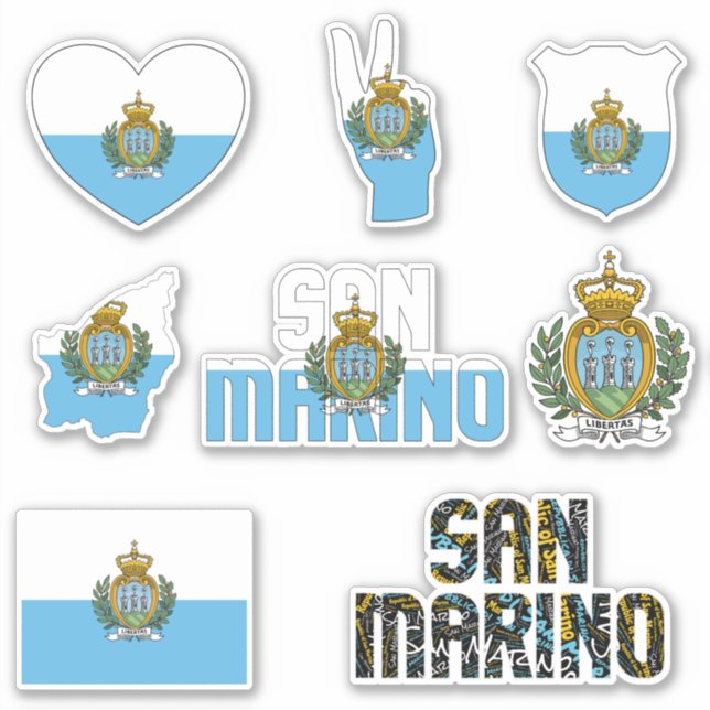Amazing San Marino Shapes National Symbols (Front)