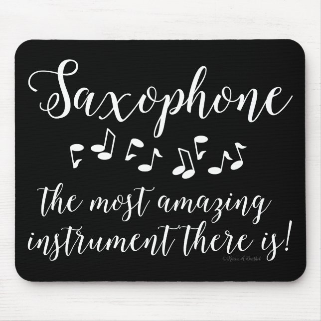 Amazing Saxophone Mouse Pad (Front)