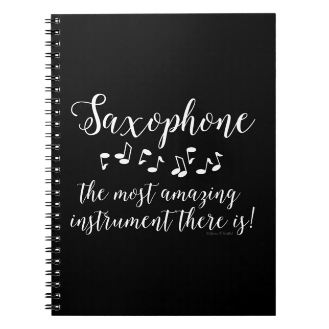 Amazing Saxophone Notebook (Front)