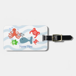 Amazing Sea Critters Luggage Tag