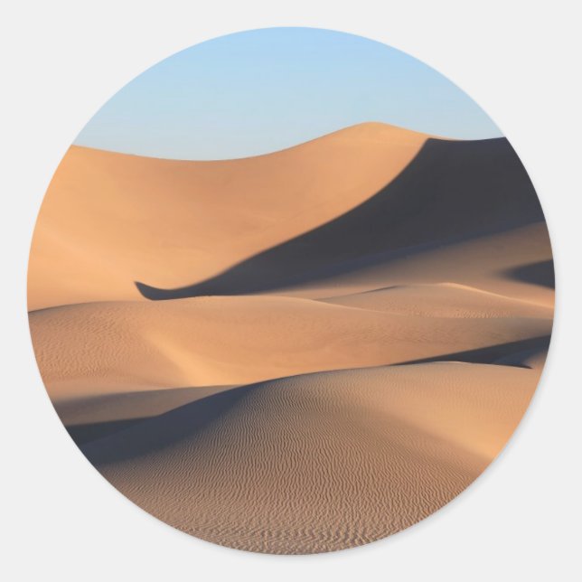 Amazing Shadows of Desert Classic Round Sticker (Front)