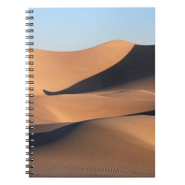 Amazing Shadows of Desert Spiral Notebook (Front)
