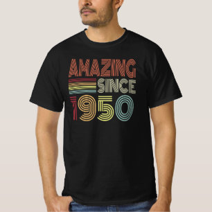 Amazing Since 1950 Retro Born In 1950 Birthday T-Shirt