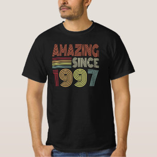 Amazing Since 1997 Retro Born In 1997 Birthday T-Shirt