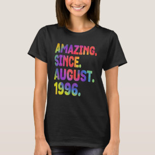 Amazing Since August 1996 27 Years Old 27th Birthd T-Shirt