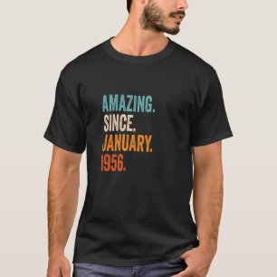 Amazing Since January 1956 67th Birthday T-Shirt