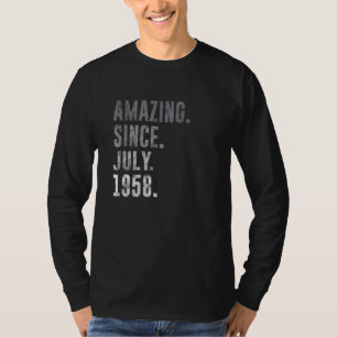 Amazing Since July 1958 64th Birthday Vintage 1958 T-Shirt