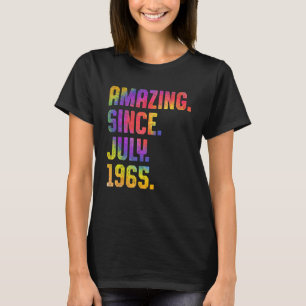Amazing Since July 1965 58 Years Old 58th Birthday T-Shirt
