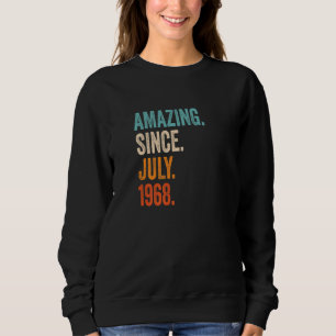 Amazing Since July 1968 55th Birthday Premium Sweatshirt
