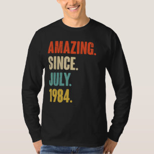 Amazing Since July 1984  38 Year Old Gift 38th Bir T-Shirt