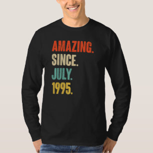 Amazing Since July 1995 27 Year Old 27th Birthda T-Shirt