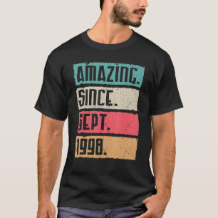 Amazing Since Sept 1998 Happy Birthday 24 Years To T-Shirt