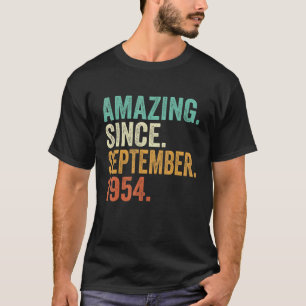 Amazing Since September 1954 68 Year Old 68th Birt T-Shirt