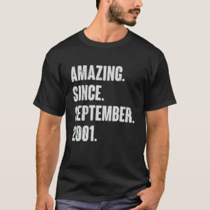 Amazing Since September 2002 20 Year Old 20th Birt T-Shirt