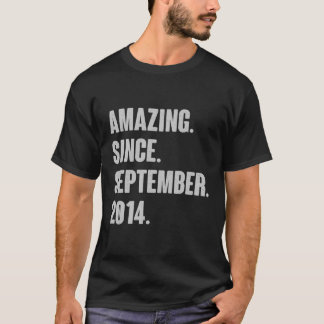 Amazing Since September 2014 Birthday Gift For 7 Y T-Shirt