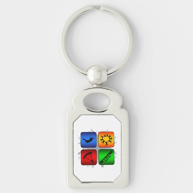 Amazing Skydiving Urban Style Key Ring (Front)