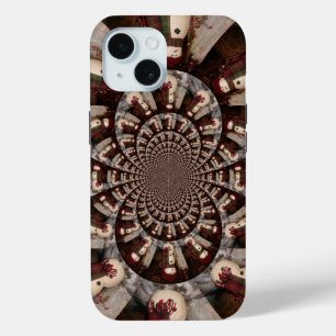 Amazing Snowman Kaleidoscope Intricate Winter Ar iPhone 15 Case