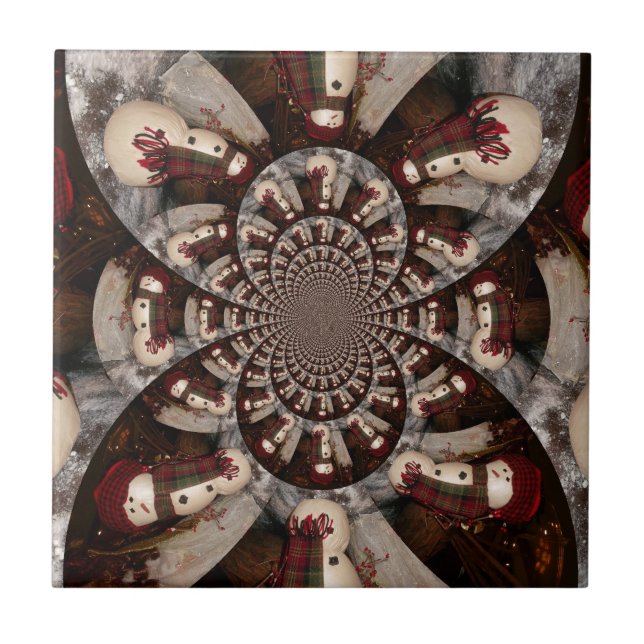 Amazing Snowman Tile (Front)