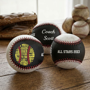 Amazing softball Coach Typography Quote custom Baseball