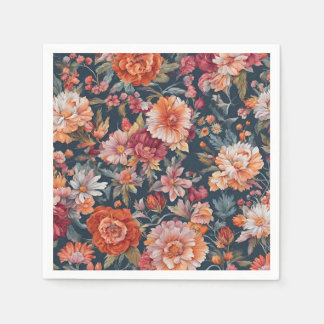 Amazing Sophisticated Vintage Flowers Napkin