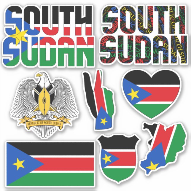 Amazing South Sudan Shapes National Symbols (Front)