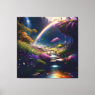 Amazing Splendour Waterfall Landscape 4 Canvas Print