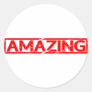 Amazing Stamp Classic Round Sticker