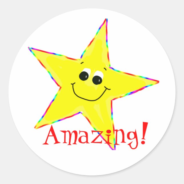 Amazing Star School Stickers (Front)