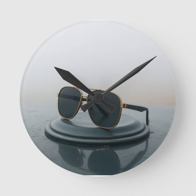 Amazing Sunglasses Round Clock (Front)