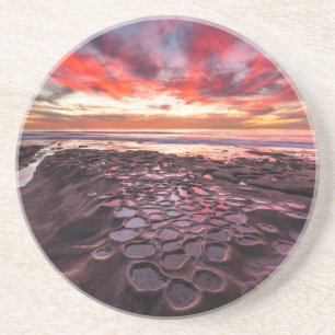 Amazing sunset at the tide pools coaster