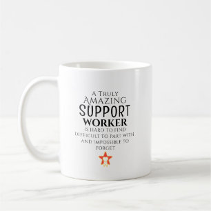 Amazing Support Worker Hard To Find Personalised Coffee Mug