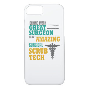 Amazing Surgical Scrub Tech Funny Surgeon Case-Mate iPhone Case