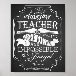 Amazing teacher is impossible to forget poster