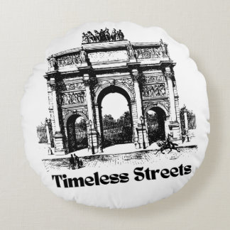 Amazing Timeless streets hands bag for you Round Cushion