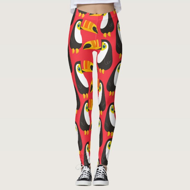 Amazing Toucan Birds Leggings (Front)