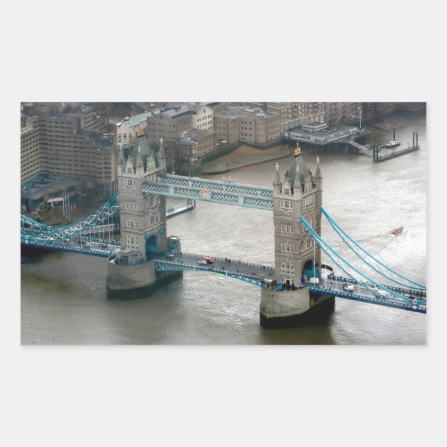 Amazing! Tower Bridge London Rectangular Sticker (Front)