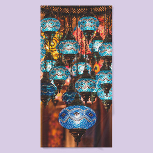 Amazing traditional handmade turkish lamps in souv bath towel