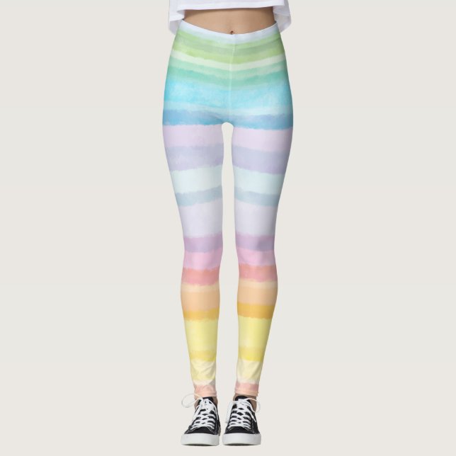 Amazing Trendy Rainbow Leggings (Front)