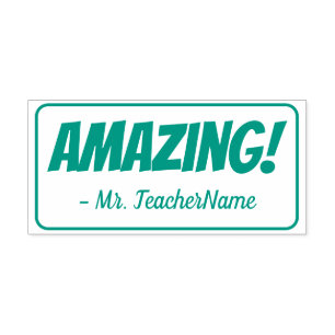 "Amazing!" Tutor Rubber Stamp