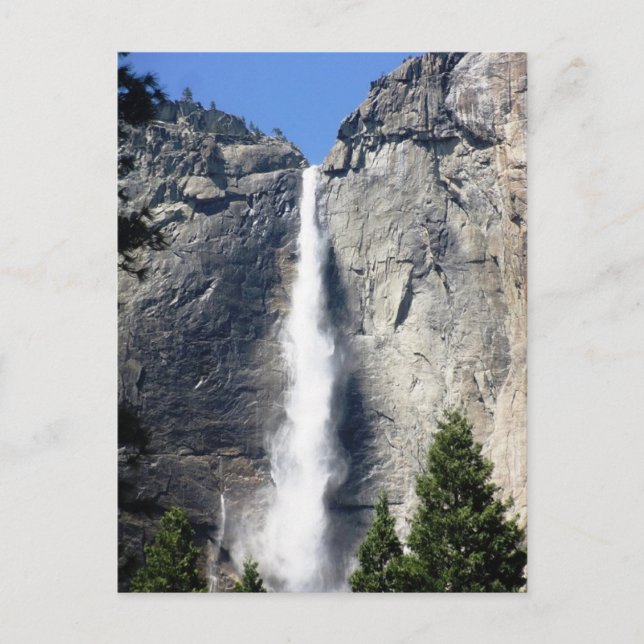 Amazing View of Yosemite Falls Postcard (Front)