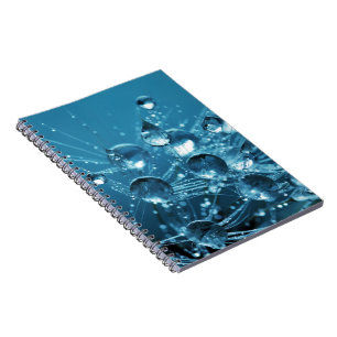 Amazing Water Drops Blue Notebook