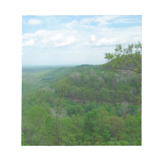 Amazing West Virginia Mountain View Notepad (Front)