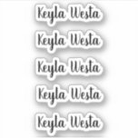 Amazing whimsical script personalised name<br><div class="desc">Amazing whimsical script personalised name sticker</div>